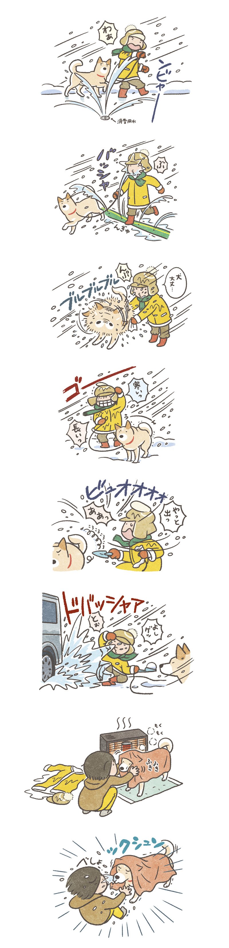 庭のざぶとん犬 第90回 冬の水責め